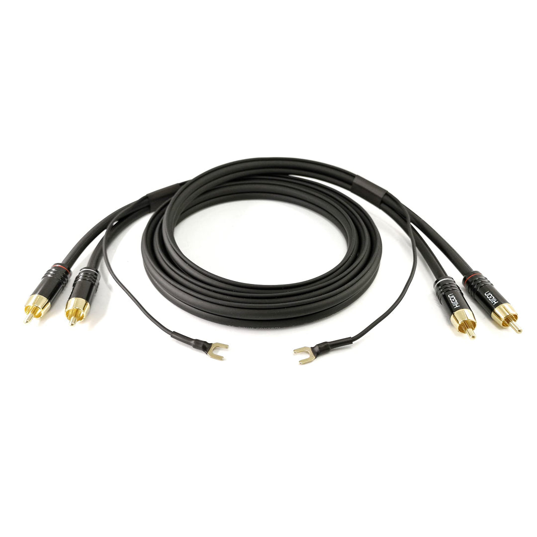 Selected Cable 4m Phonokabel geschirmt Stereo OFC 3x 0,35mm² RCA- Cinchkabel extra 4,1m lange Massel