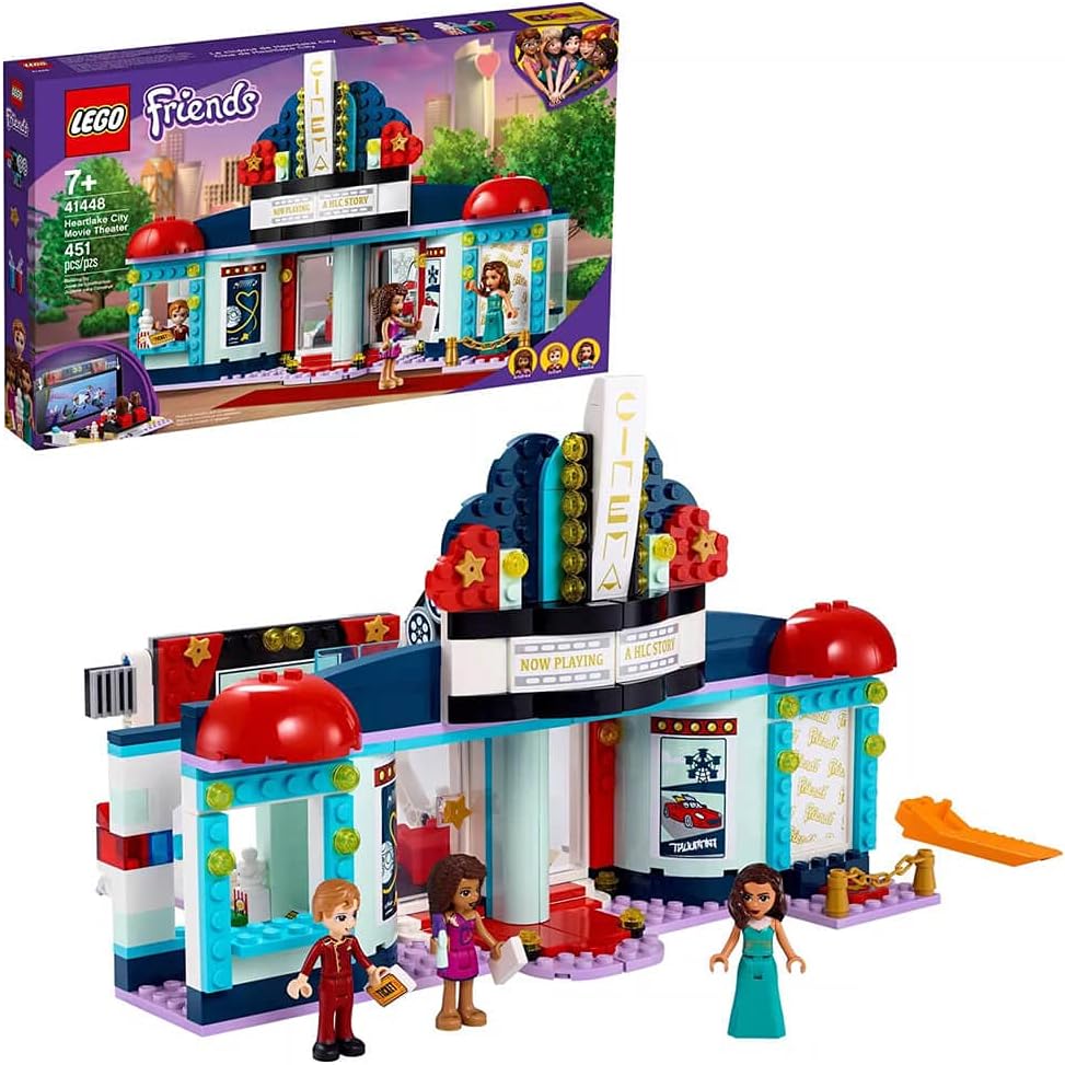 LEGO Friends Heartlake City Movie Theater 41448 Building Kit; Great Birthday Gift for Kids Who Love