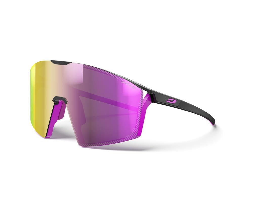 Julbo Unisex Edge Sunglasses Einheitsgrösse Matt Schwarz / Rosa, Einheitsgrösse Matt Schwarz / Rosa