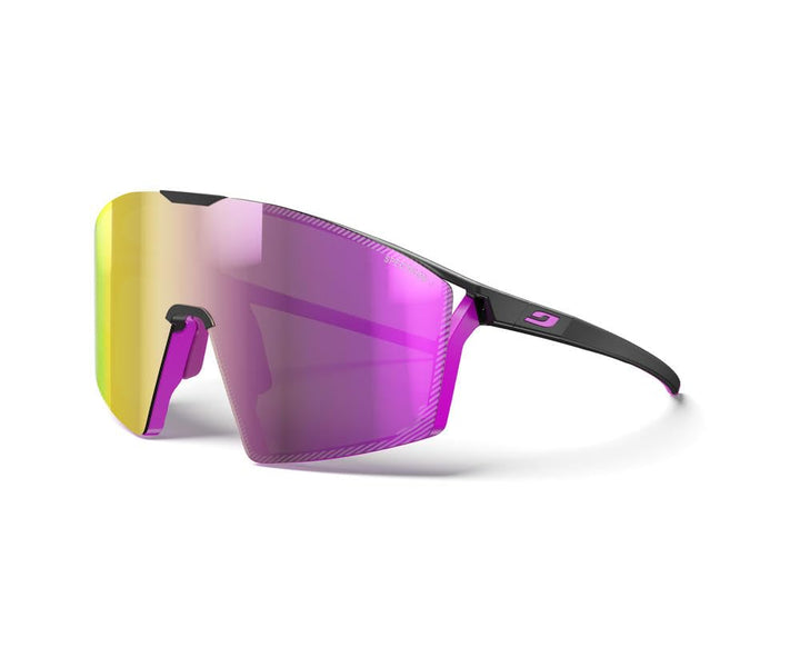 Julbo Unisex Edge Sunglasses Einheitsgrösse Matt Schwarz / Rosa, Einheitsgrösse Matt Schwarz / Rosa