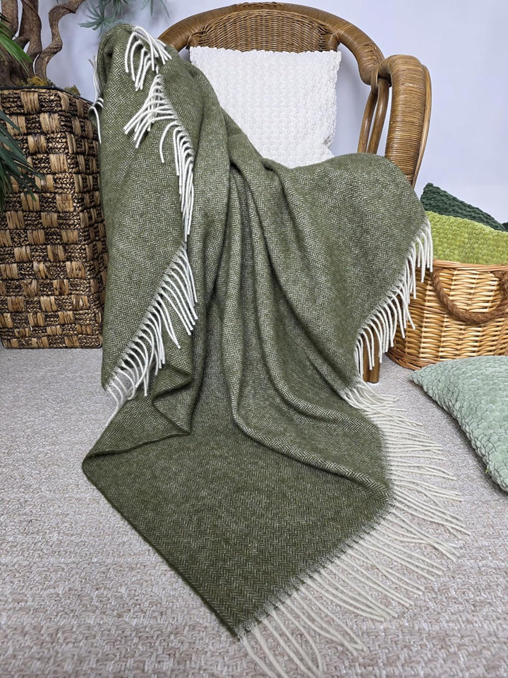 Wolldecke 100% Schurwolle Wohndecke in versch. Farben 140 x 200 cm Tagesdecke Schurwolldecke Woll-Pl