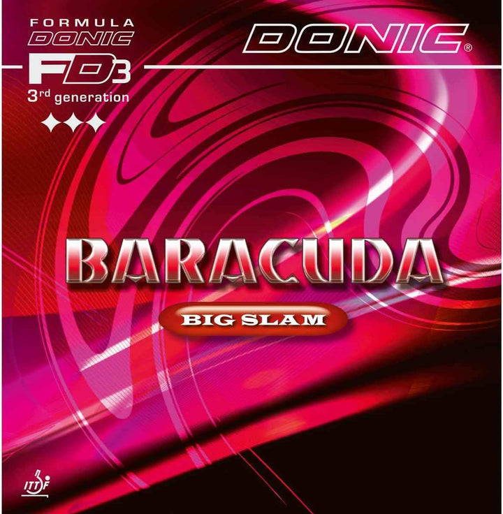 Donic Belag Baracuda Bigslam Schwarz 2,0 mm, Schwarz 2,0 mm