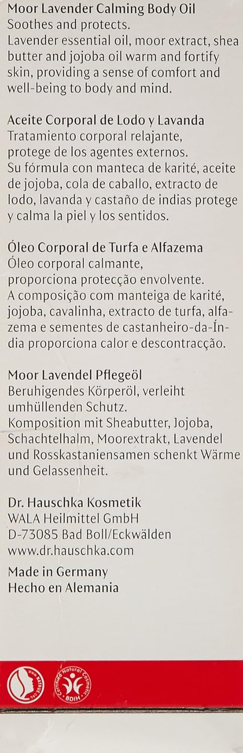 Dr. Hauschka Moor Lavendel Pflegeöl unisex, beruhigendes Körperöl, 75 ml
