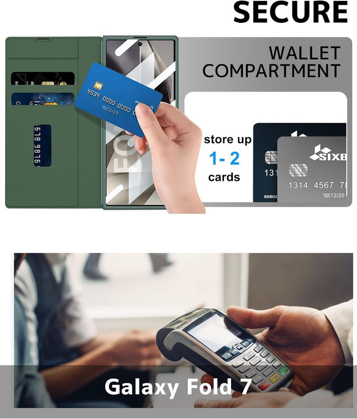 NINKI für Samsung Galaxy Z Fold 7 Case Schutzhülle mit abnehmbarem S Stift Halter, eingebauter Displ
