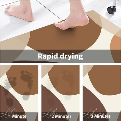YeahBoom Super Absorbierende Bodenmatte,40 * 60cm Schmutzabweisend Bodenmatte Für Bad,rutschfest Küc