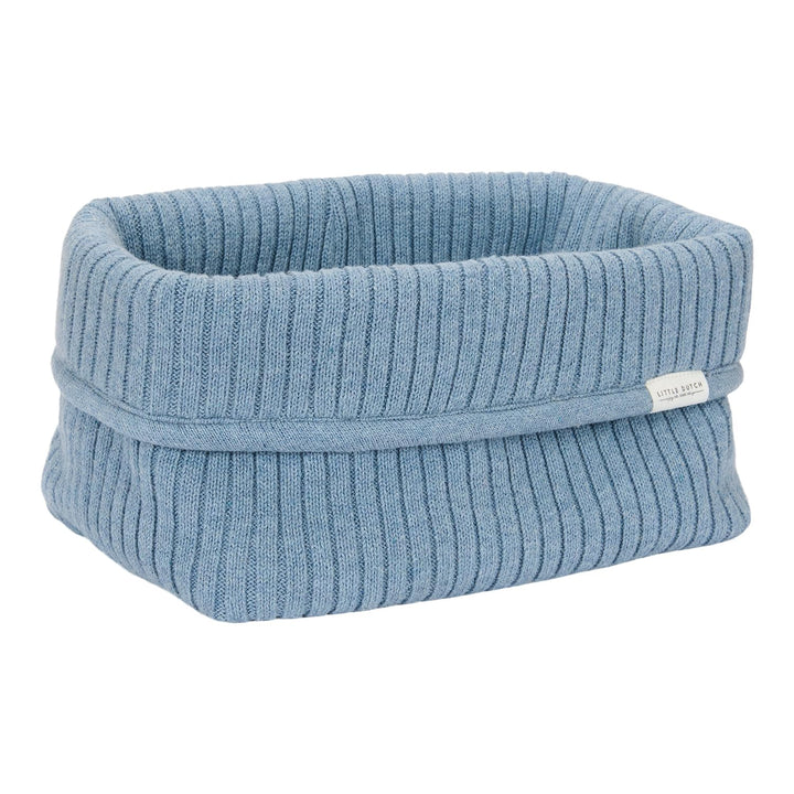 Little Dutch Wickeltischkörbchen Körbchen Korb Utensilo Organizer für den Wickeltisch Baby Strick gr