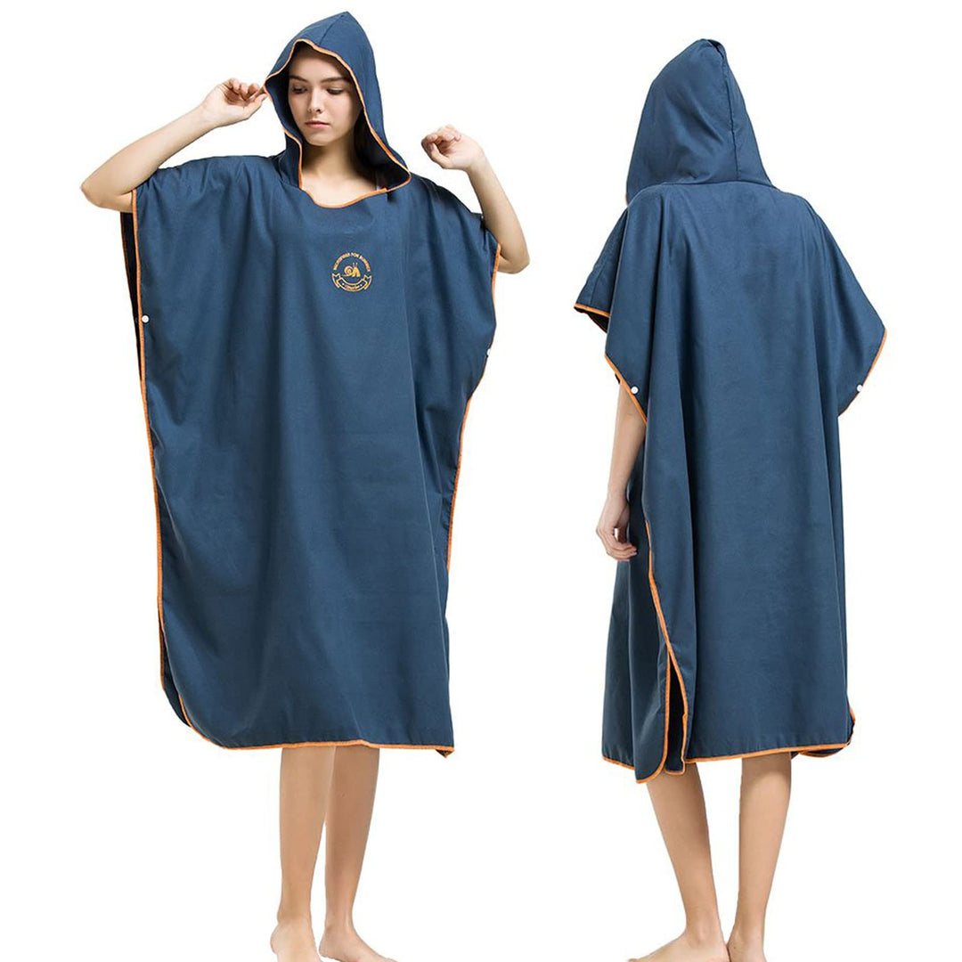 Hiturbo Mikrofaser Handtuch Poncho, Umziehhilfe Strand, Surf Poncho Herren und Damen Changing Robe,