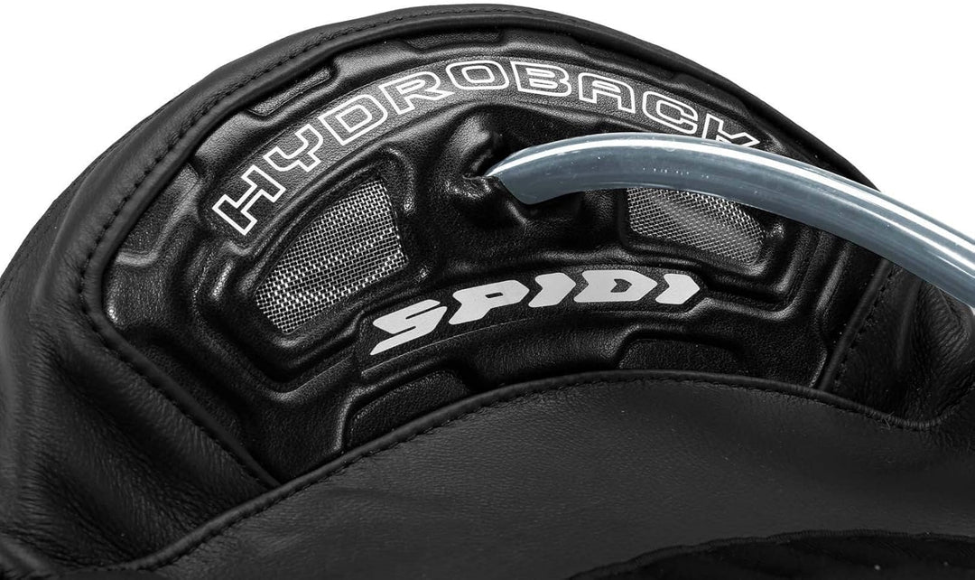 SPIDI Track Wind Pro 1-Teiler Motorrad Lederkombi (Black/White/Red,56) 56 Rot, 56 Rot