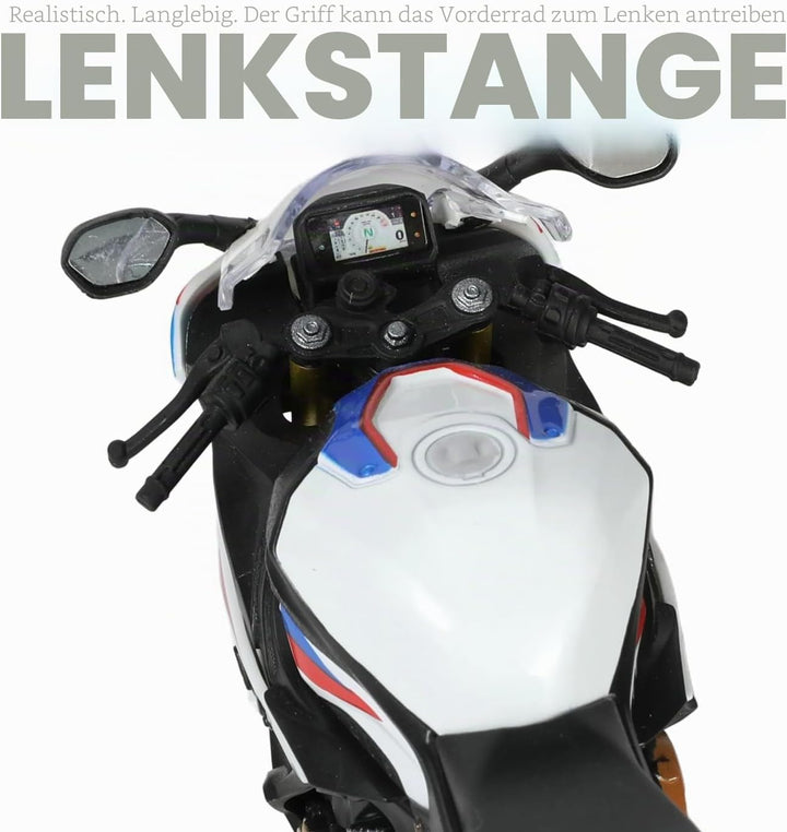 Motorradspielzeug Kompatibel mit BMW S1000RR 1:12 Mini Motorrad Modell aus Druckguss - Geschenk für