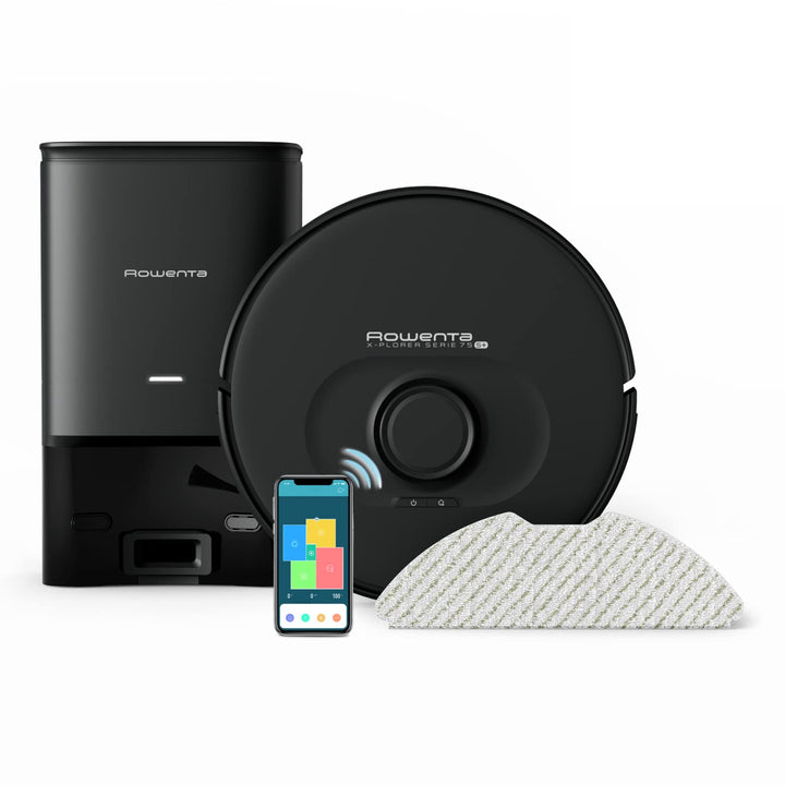 Rowenta X-Plorer Serie 75+, 4-in-1 Saugroboter mit Wischfunktion, Absaugstation, Laser-Navigationssy