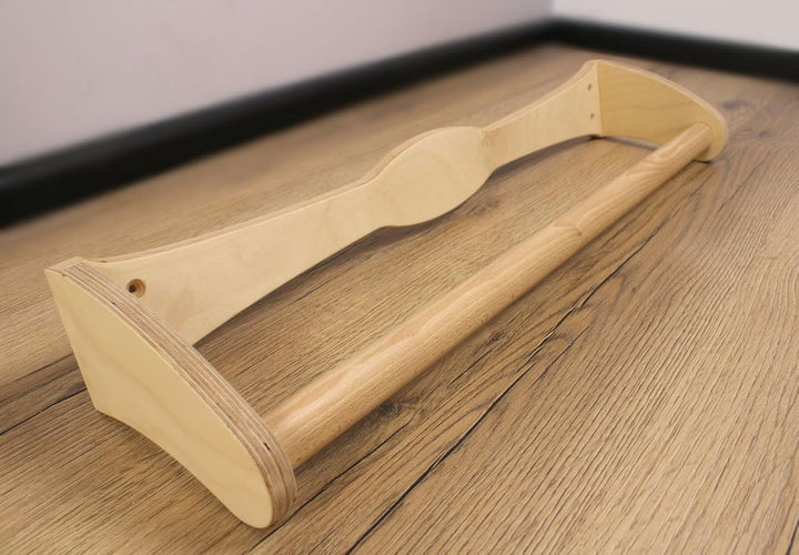 Robuste Klimmzugstange aus Holz, 74 cm, für den Innen- und Aussenbereich, mit 2 Höhenoptionen – Wand