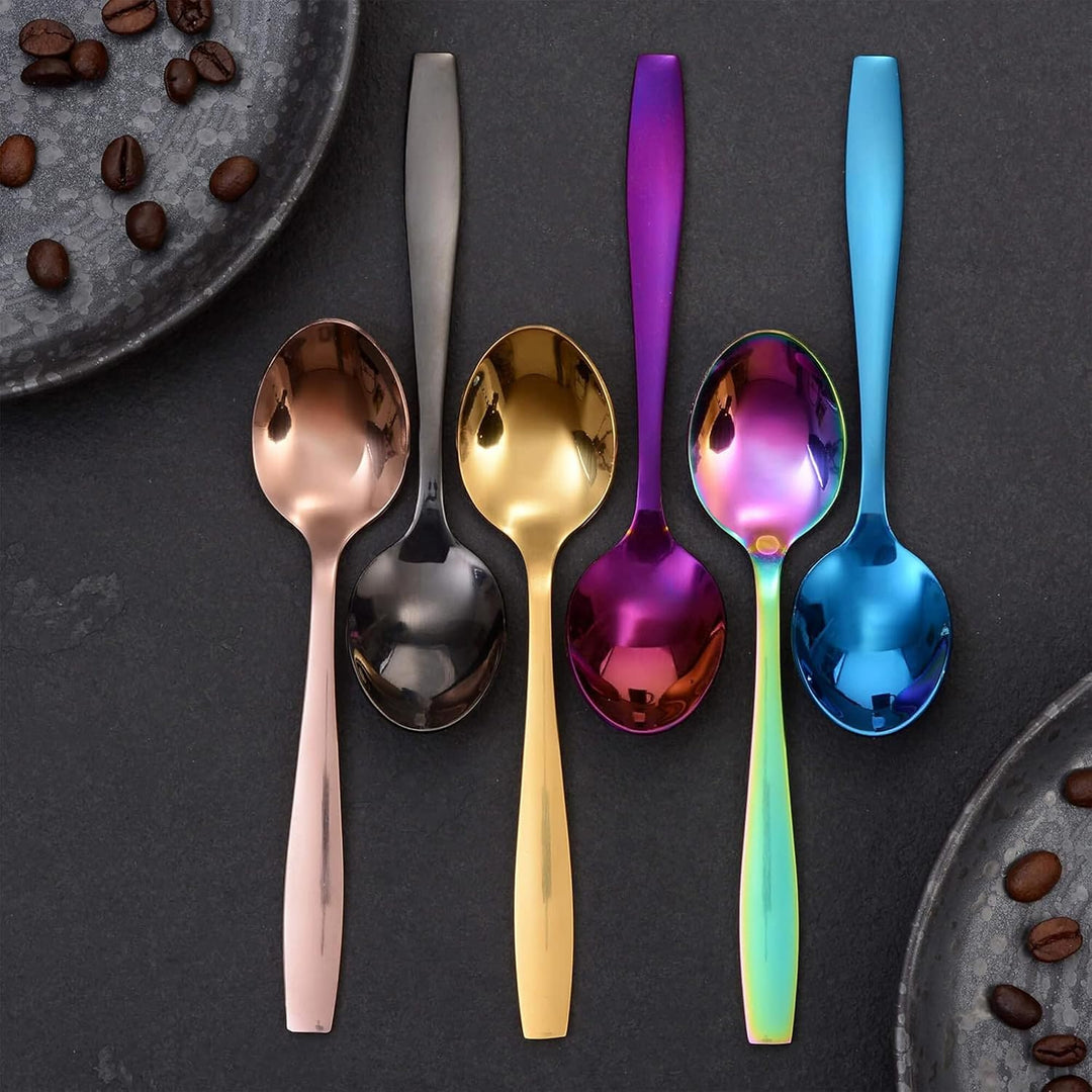 Kuchengabeln und Kaffeelöffel Set Königstein, 12-teilig, bunt Bunt 12-teilig | Kaffeelöffel &amp; Kuchen
