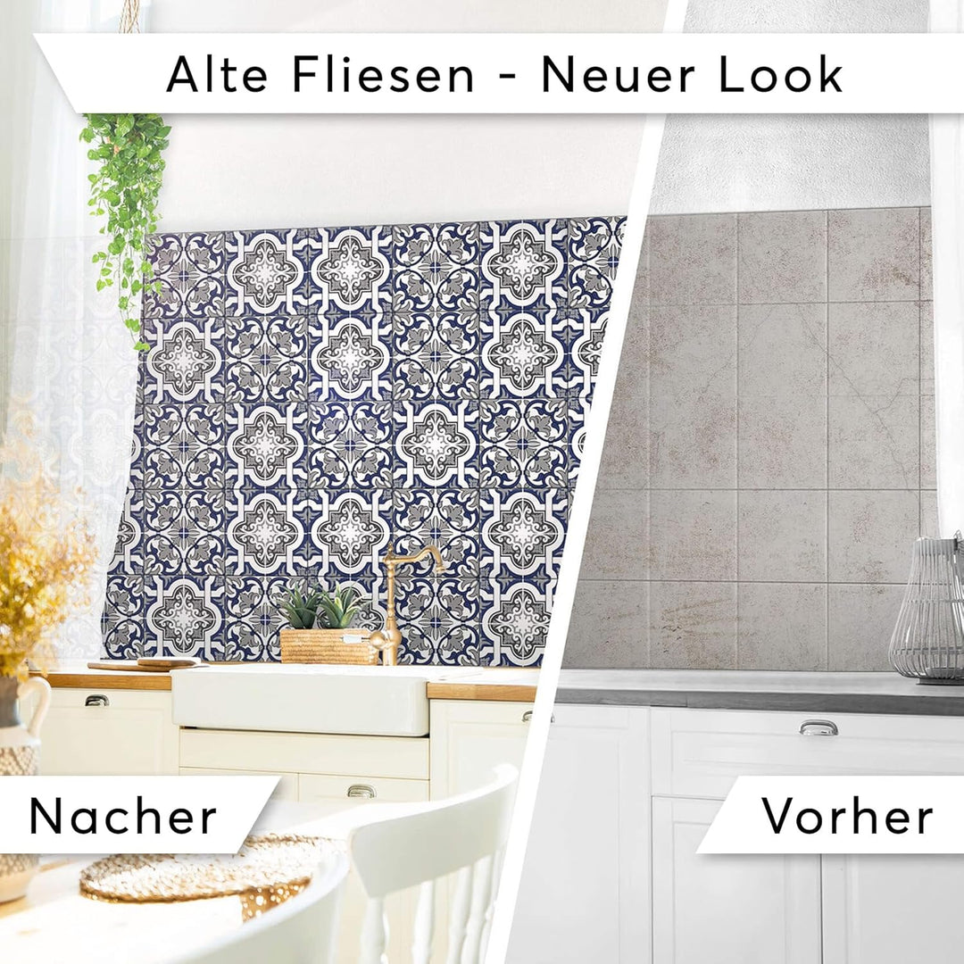 CREATISTO Klebefliesen Stickerfliesen Fliesenfolie - Aufkleber Sticker für Wandfliesen I Klebefliese