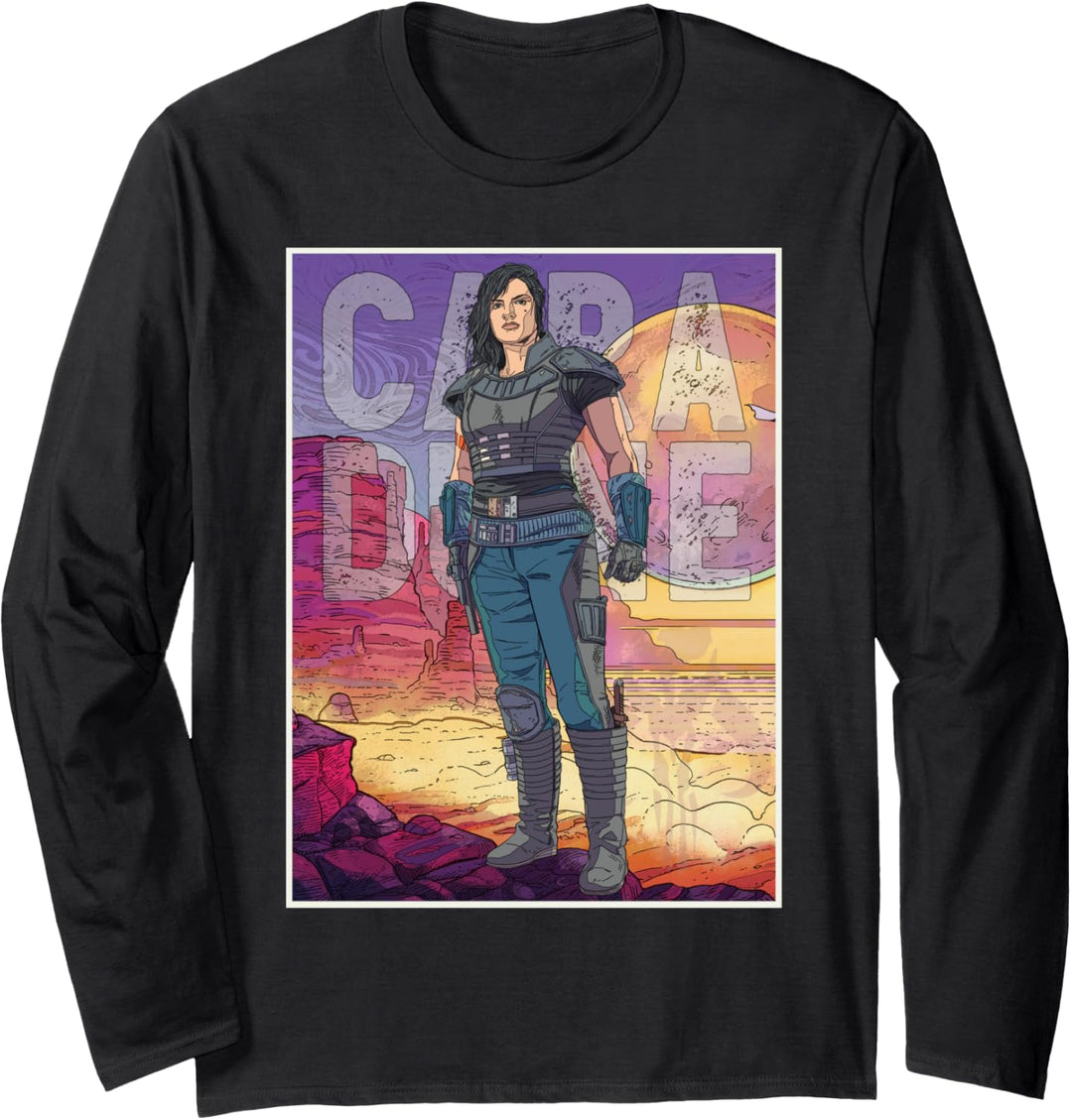 Star Wars The Mandalorian Cara Dune Painting Langarmshirt