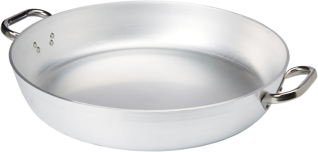Pentole Agnelli ALMR111050 Strahlungspfanne, professionelles Aluminium 5 mm, 50 cm, 50 cm