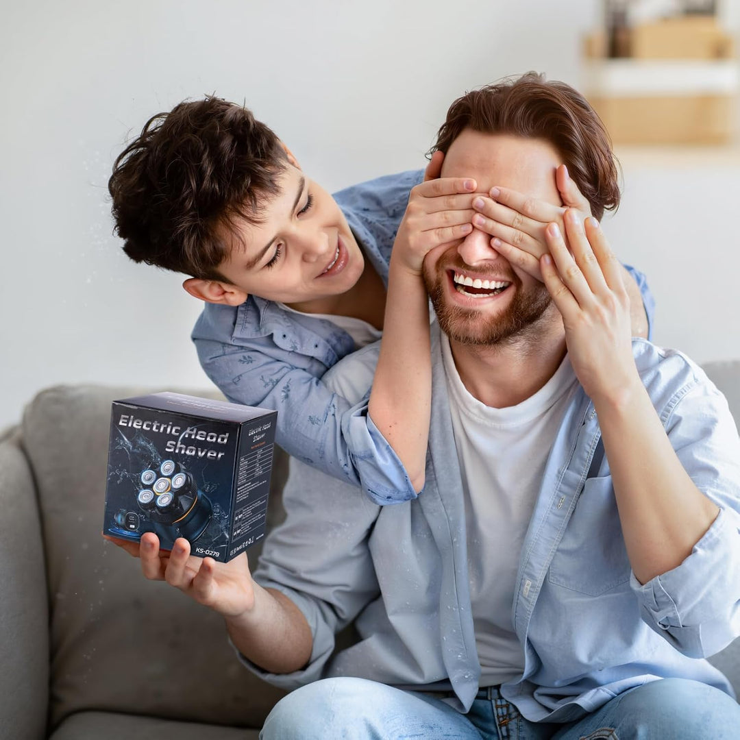 Glatzen Rasierer Herren Elektrisch 6D, 2 Modi Head Shaver Men Magnetische, Kopfrasierer Glatze für 0