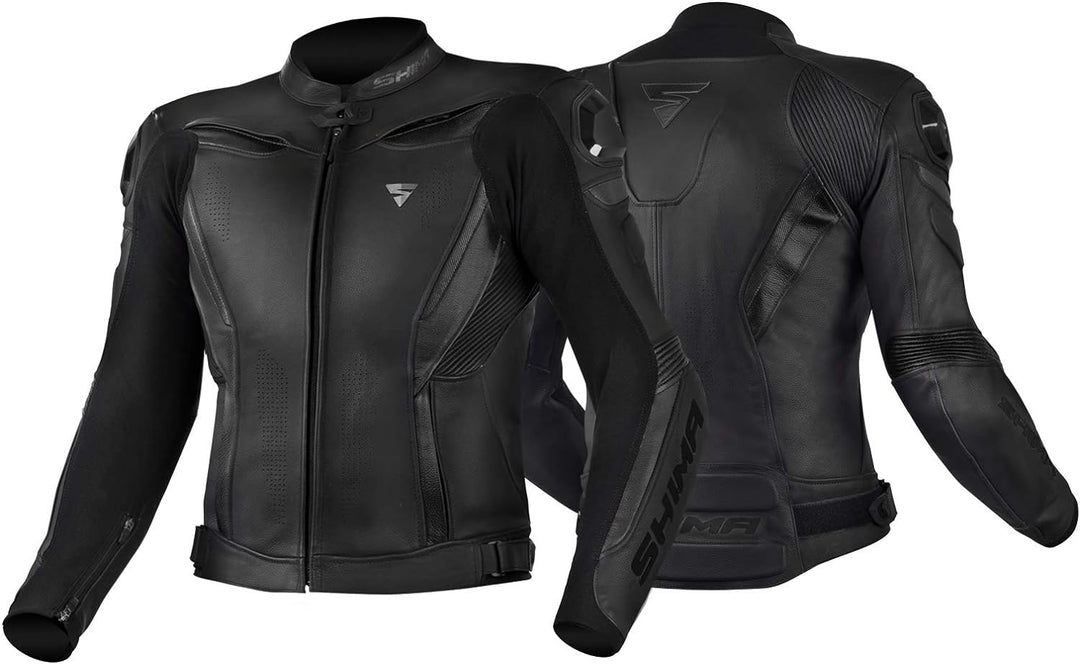 SHIMA CHASE Motorradjacke Herren -Sport Biker Lederjacke Männer Belüftet Sommer mit Schulter Schleif