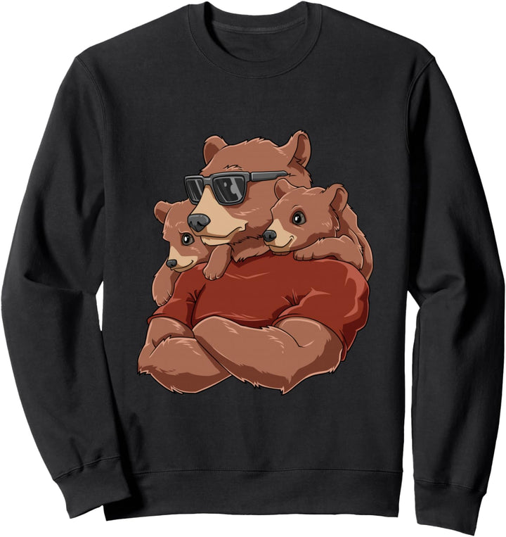 Strong Dadabear - Vater Kinder Tochter Sohn Papa Sweatshirt