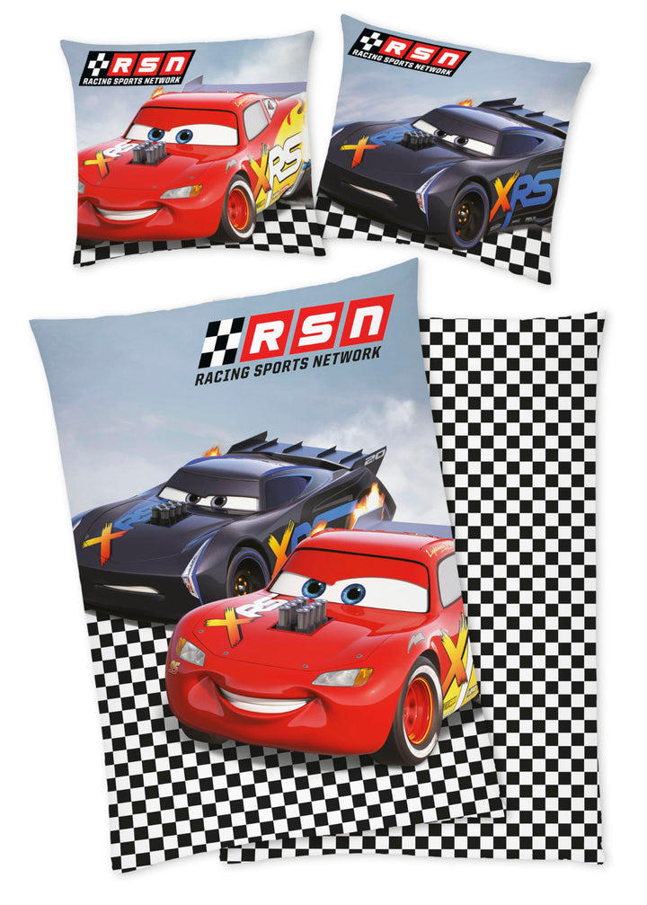 Disney Cars 3 Jackson Storm Bettwäsche 80x80cm 135x200cm, 100% Baumwolle Renforce
