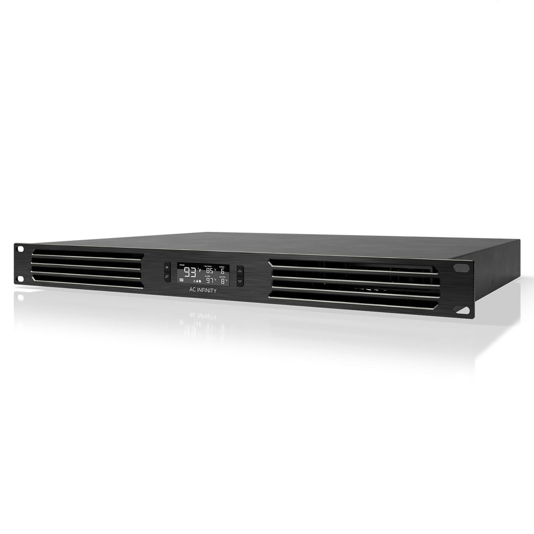AC Infinity CLOUDPLATE T6, Rack-Montage-Lüfter 1U, Front-Abluftstrom, zur Kühlung von AV-Geräten, He