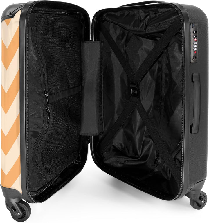 Koffer Mittelgross 67x43x25 cm Hartschalenkoffer L Trolley Rollkoffer 4 Rollen Leicht Hartschale Mit