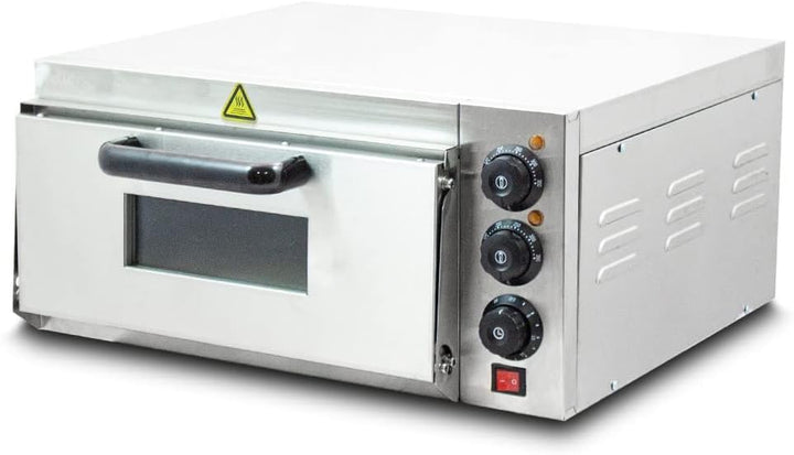 Bituxx Professioneller Pizzaofen Pizzabackofen Pizzamaker Elektrisch 2000W mit Steinplatte , Gastro