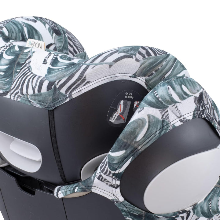 JYOKO KIDS Bezug für Autositz Kompatibel mit Cybex Solution M und Pallas B - Fix (ZEBRA), ZEBRA