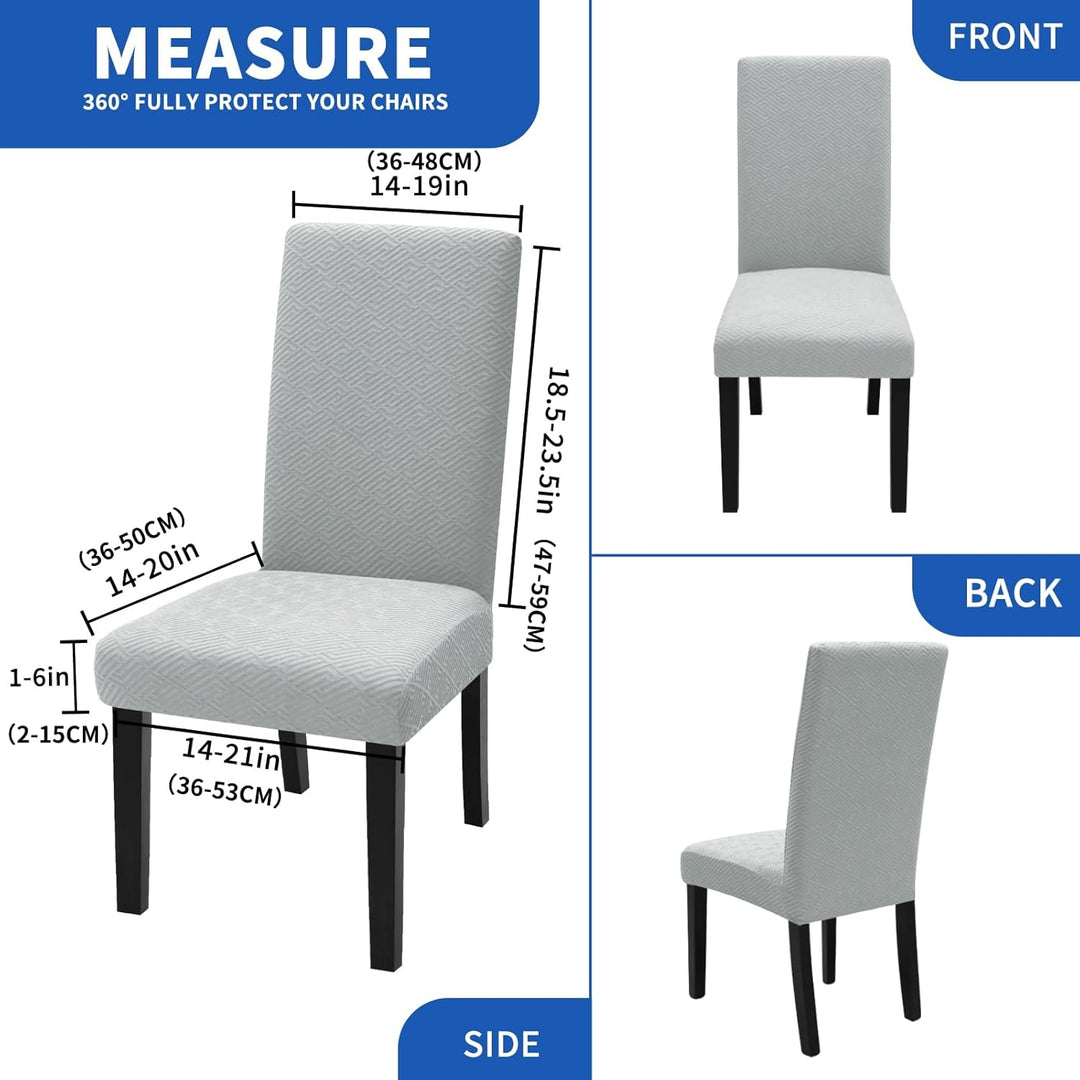 XINEAGE Stuhlhussen 6er Set, Stretch Stuhlhussen für Esszimmerstühle, Universale Stuhlhussen Waschba