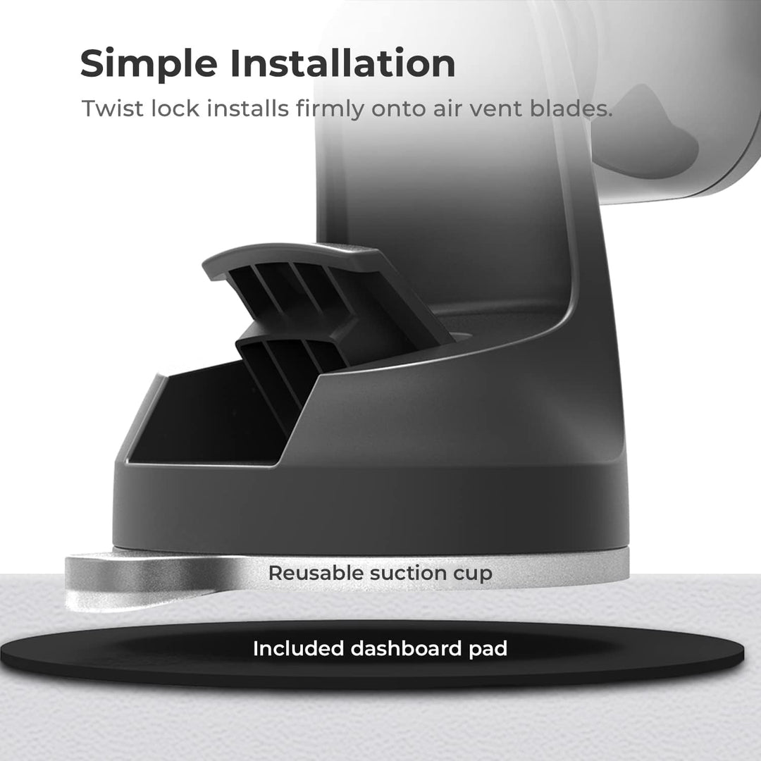 iOttie iTap 2 Magnetic Armaturenbretthalterung für iPhone XS Max R 8 Plus 10 W für Samsung Galaxy S1