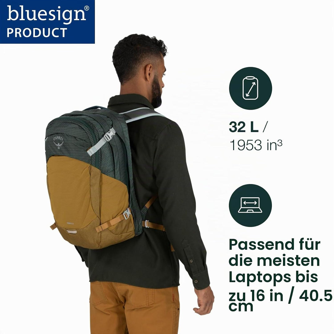Osprey Nebula Unisex Rucksack Atlas Blue Heather O/S - Fassungsvermögen 32L, Atlas Blue Heather O/S