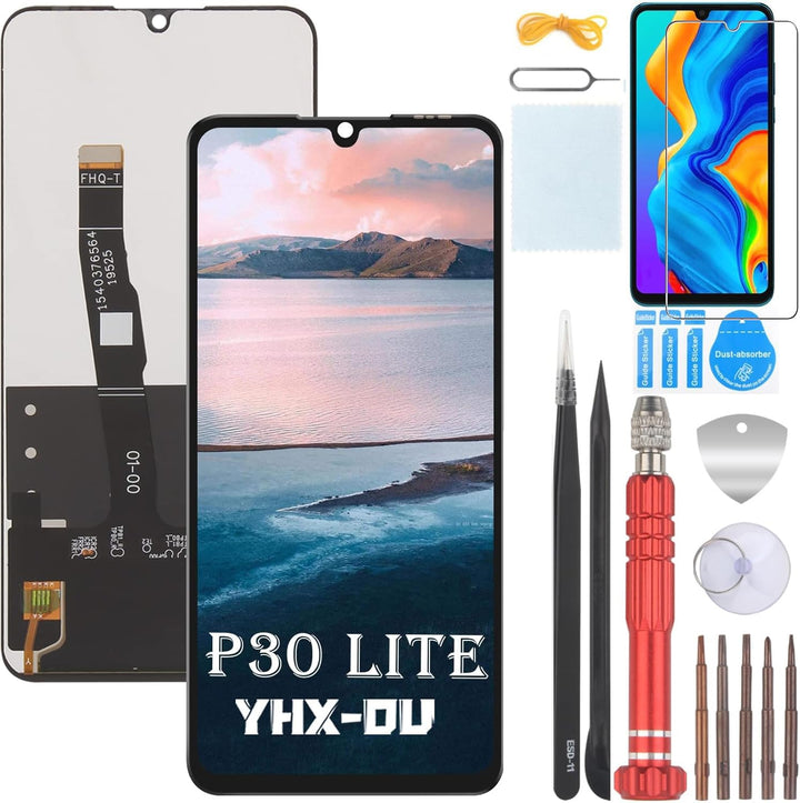 YHX-OU 6.15" Schwarz Display Für Huawei P30 Lite 48MP MAR-L21A MAR-L01A MAR-LX1A LCD Display Touchsc