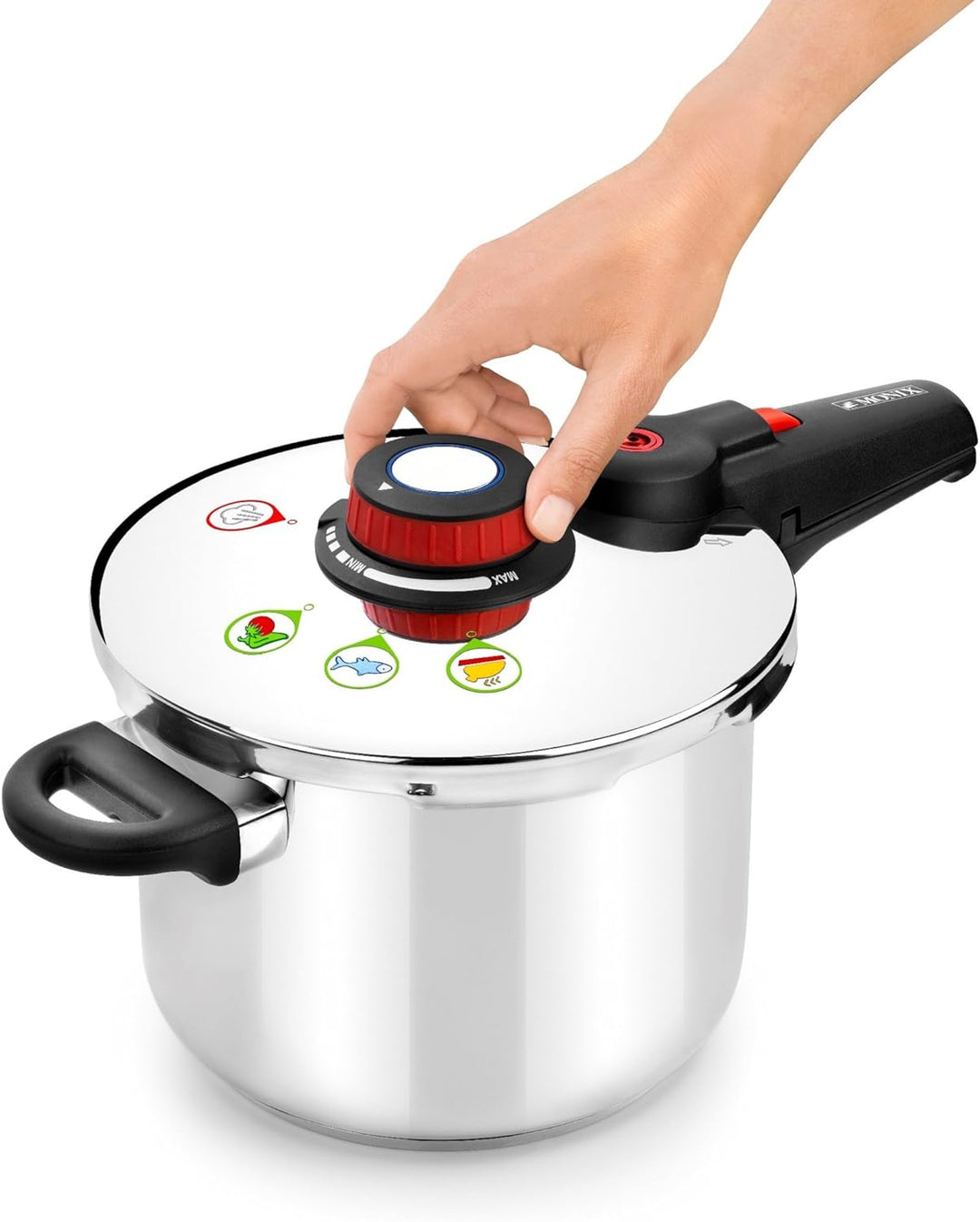 Monix Braisogona Selecta Schnellkochtopf aus Edelstahl, 7 l, silber, 22 cm