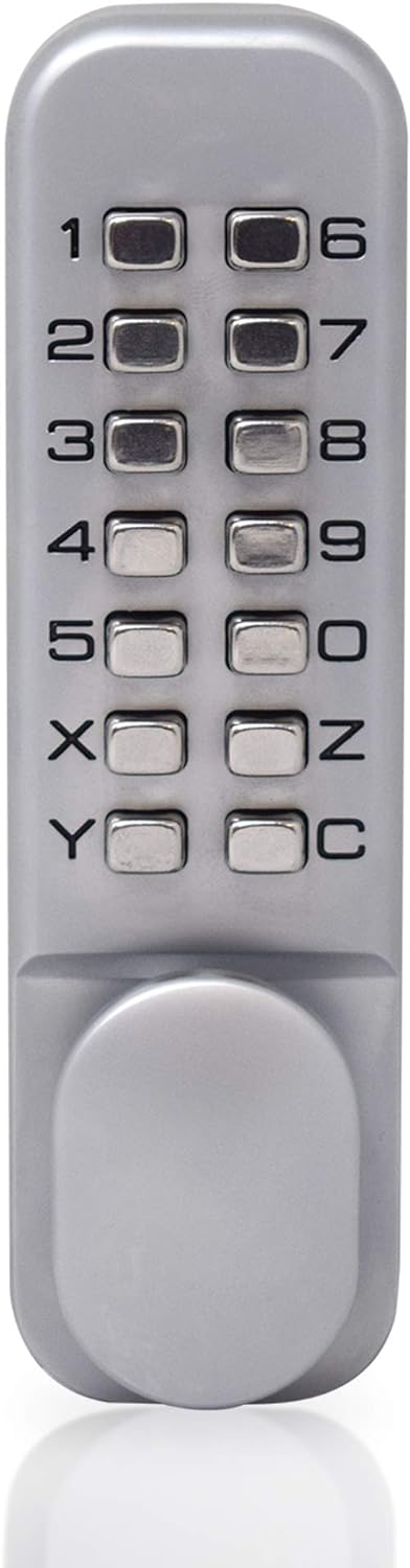 YALE Pdl02sc Push Button Türschloss Chrome Finish Mit Öffnungsklemmfunktion, Mit Öffnungsklemmfunkti