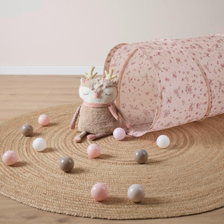 Bieco Pop Up Spieltunnel Dreamy Flowers Krabbeltunnel ab 1 Jahr | 180 x 46 cm | Spieltunnel Kind und