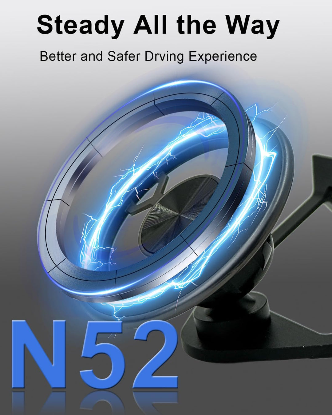 Handyhalterung Auto für Audi A4 B9 A5 F5 2017-2024 mit N52 Starker Magnet 360 Grad einstellbares für