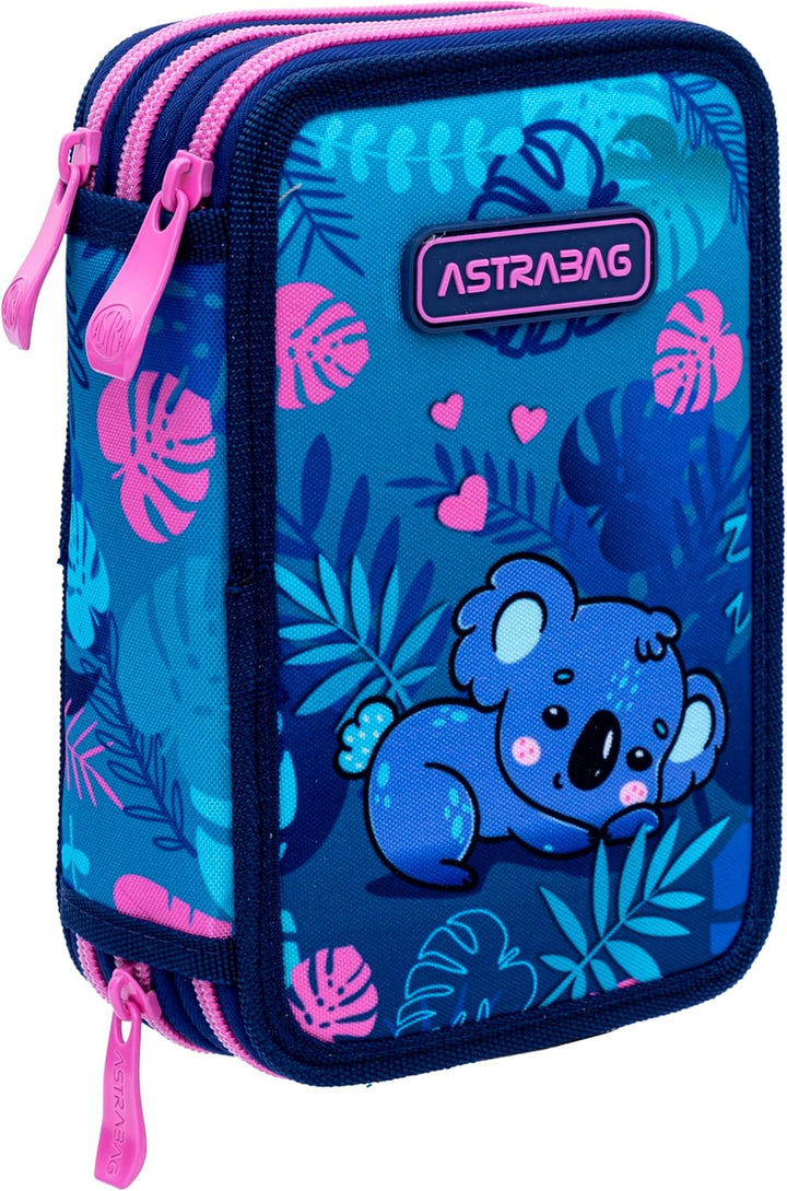 Goldkids - Federmäppchen 3 Fächer - Mäppchen für Mädchen und Jungen - Federmappe 3-Fach Federtasche