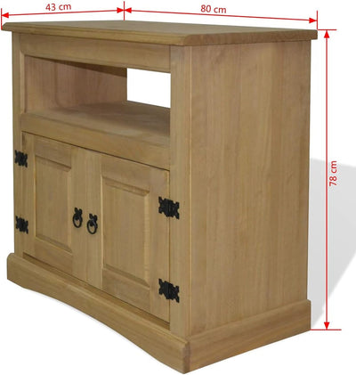 Tidyard TV Rack Regal TV Schrank Mit 1 Schrank und 1 Regal Fernsehtisch Fernsehtisch, Allzweckschran