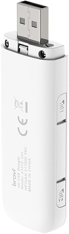 Zowee 4G LTE USB-Dongle-CAT4, Download-Geschwindigkeit bis zu 150 Mbps, Plug & Play,weiss