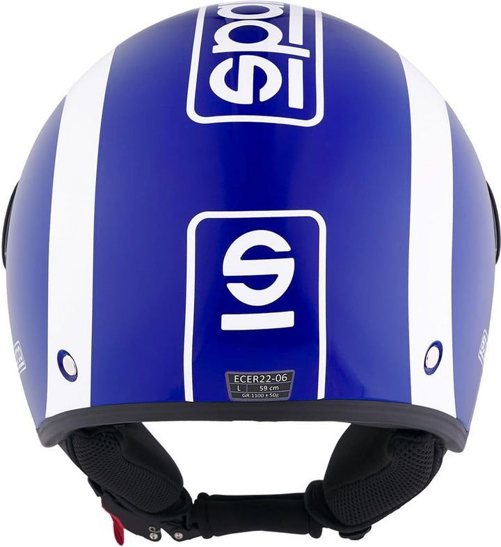 Sparco Riders SP601 Demi-Jet Motorradhelm, Scooter Helm ECE 22.06 Homologiert, Demi-Jet Helm mit Ant