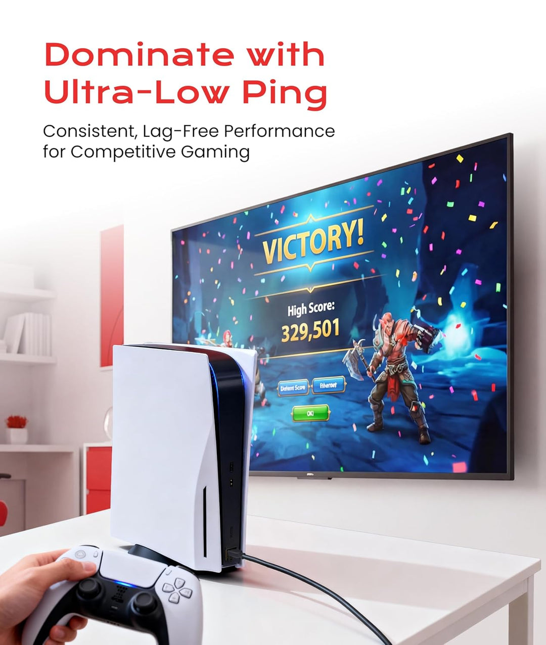 LINKUP - [40Gbps Zertifiziert] Cat8-Ethernet-Patchkabel Doppelt Geschirmt┃2000MHz (2Ghz) Cat8.1┃Zuku