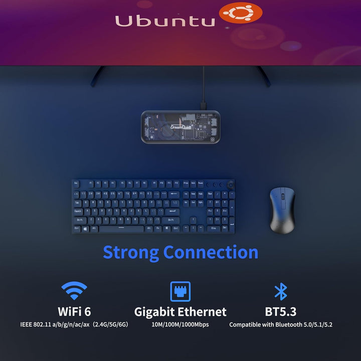 DreamQuest Mini PC Stick Linux,Intel N95 (bis zu 3.4Ghz) 12GB DDR5 1TB M.2 SSD Micro Computer Deskto
