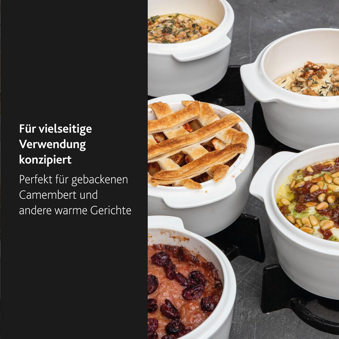 Boska Cheese Baker, Käse-Backform-Set perfekt für einen Camembert, 4-teilig, 154x130x145 mm 14.3 x 1