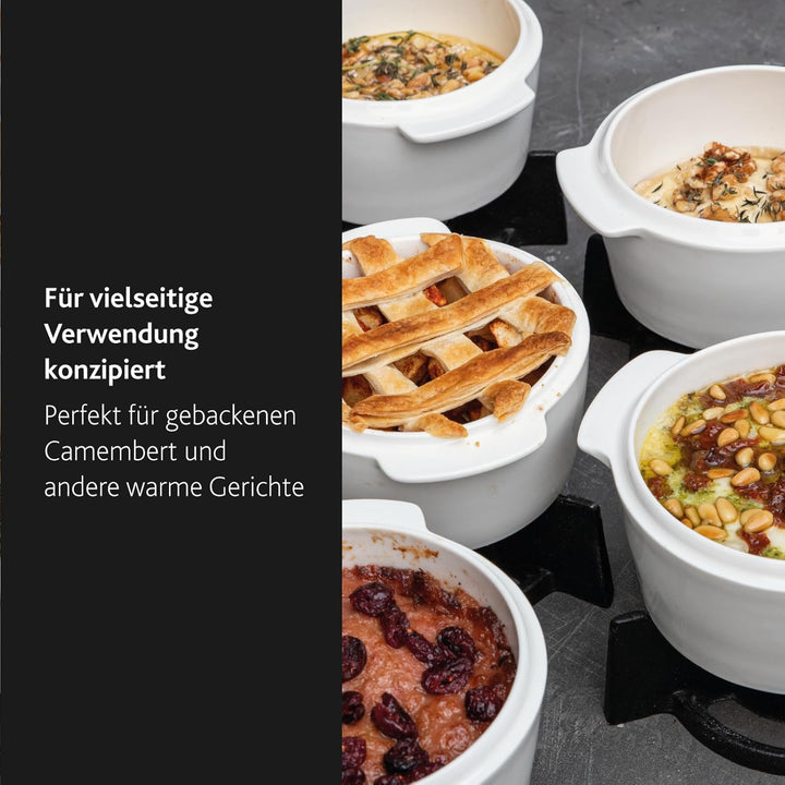 Boska Cheese Baker, Käse-Backform-Set perfekt für einen Camembert, 4-teilig, 154x130x145 mm 14.3 x 1