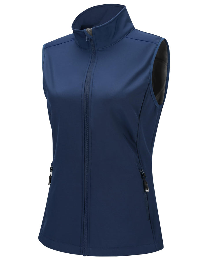 33,000ft Weste Damen Outdoor Leichte Softshell Weste Wasserdicht Ärmellose Jacke Winddichte Fleece D