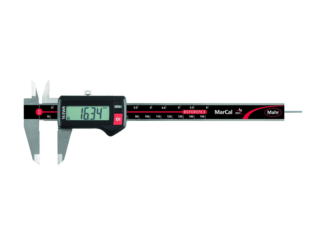 Mahr MarCal 16 EWR digitaler Messschieber (Messbereich 0-150 mm, rundes Tiefenmass, ohne Datenschnit