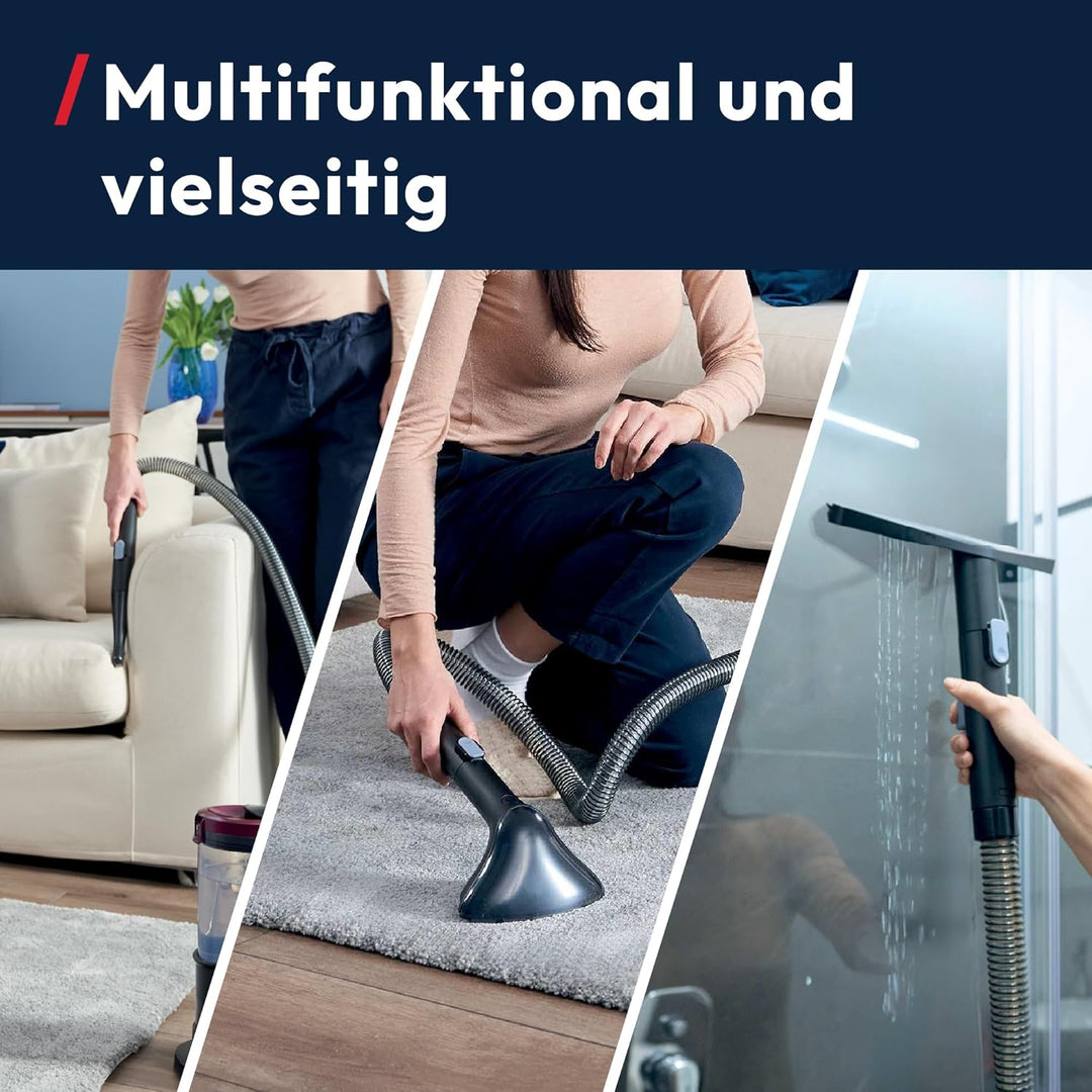 Hoover HS5 Heat Waschsauger, Fleckenreiniger und Nass-Trocken-Sauger mit Warmwasser für Teppiche, So