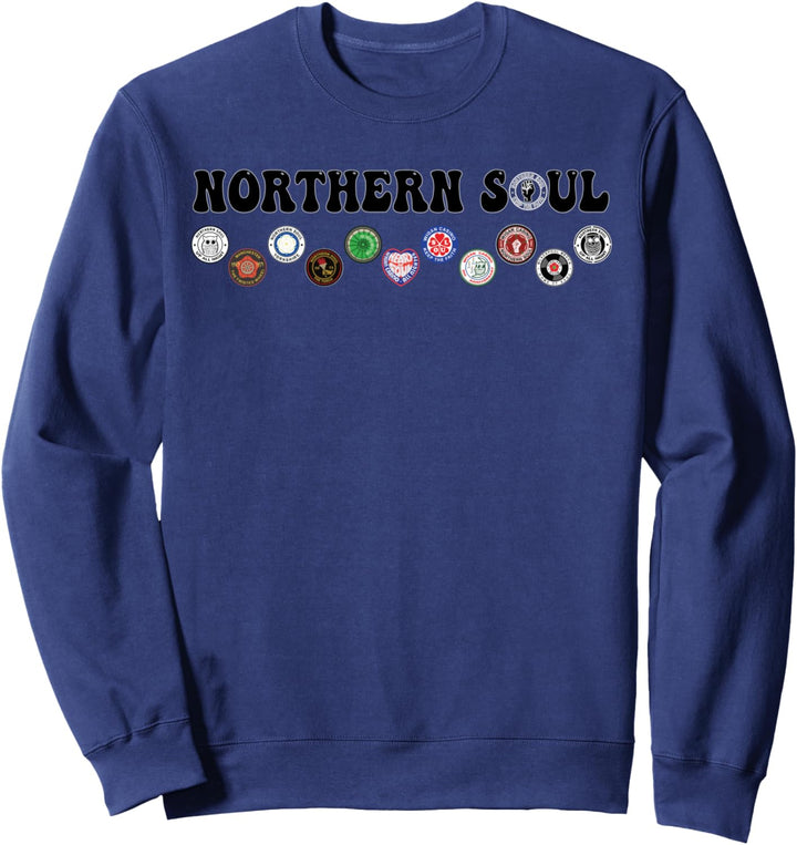 Northern Soul Keep the Faith Manchester, Abzeichen, Stoke Wigan Sweatshirt
