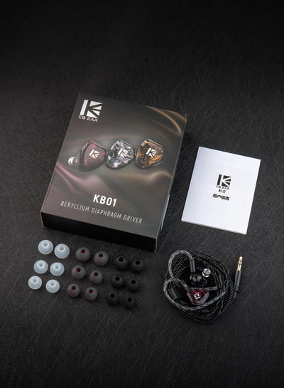 KBEAR KB01 In-Ear-Monitore, HIFI Beryllium Membran Dynamischer Treiber in Ohren Kopfhörer kbear inea