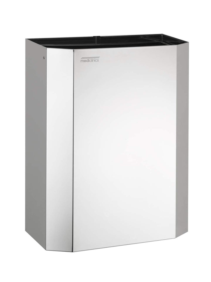 All Care 11041 Dutch Bins Hochglanz Edelstahl Offene Abfallbehälter, 25 Liter 25 liters high glass,