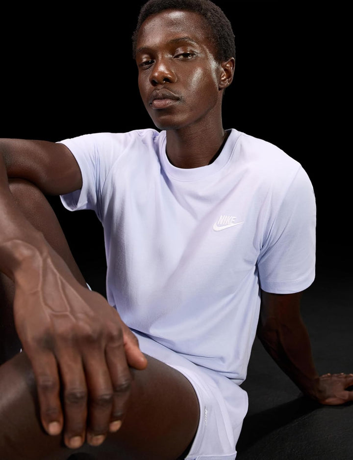 Nike Herren Sportswear Club T-Shirt S Ghost/White, S Ghost/White
